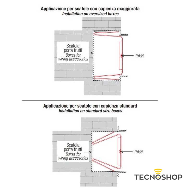 AVE GANCIO METALLICO DI RICAMBIO 25GS PER SCATOLE PORTAFRUTTI - immagine 4
