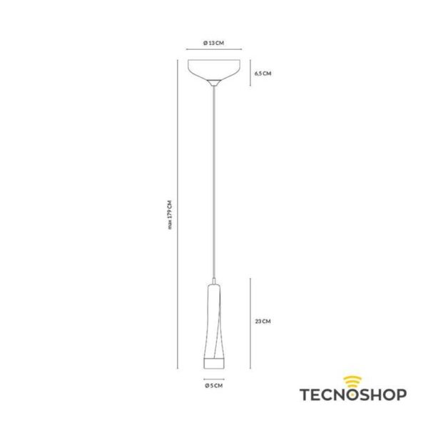VIVIDA SOSPENSIONE "TWIST" 5W 3000K 400LM ORO ROSA - immagine 4
