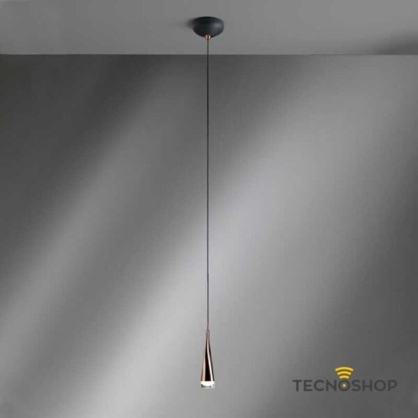 VIVIDA SOSPENSIONE "TWIST" 5W 3000K 400LM ORO ROSA - immagine 3