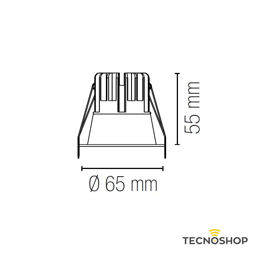 INTEC FARETTO LED INCASSO "QUARK" 8W TRICOLOR NERO - immagine 2