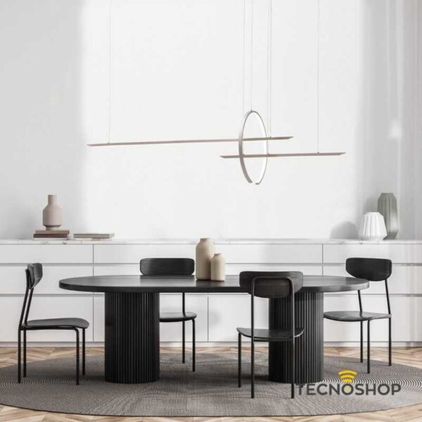 VIVIDA SOSPENSIONE "IN&OUT" 50W 3000K/4000K L.190cm SABBIA - immagine 2