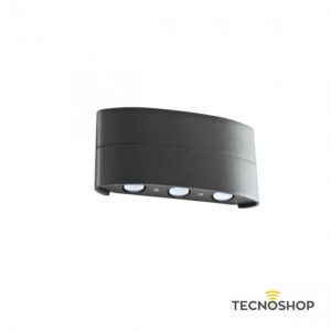REDO APPLIQUE LED MOD. FABO 6W 300LM 3000K GRIGIO ANTRACITE