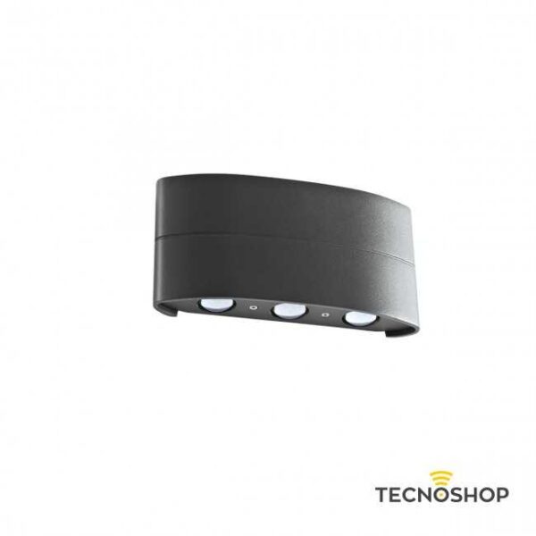 REDO APPLIQUE LED MOD. FABO 6W 300LM 3000K GRIGIO ANTRACITE