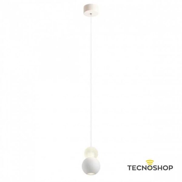 SOSPENSIONE AOBA 8W 3000K BIANCO SABBIATO