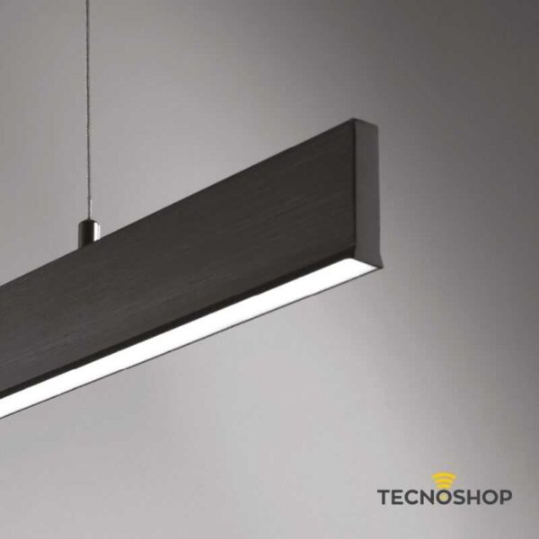VIVIDA SOSPENSIONE "SEGMENTO" 30W+10W 2700K-3000K-4000K 125cm BRONZO - immagine 3