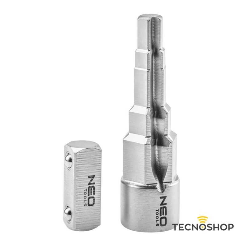 TOPEX CHIAVE A GRADINI PER CODOLI 1/2", 3/8", 15/32" CON ADATTATORE 1/2"