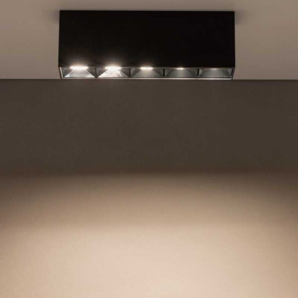 NOWODVORSKI PLAFONE LED 5 LUCI 20W 3000K 1700LM NERO - immagine 4