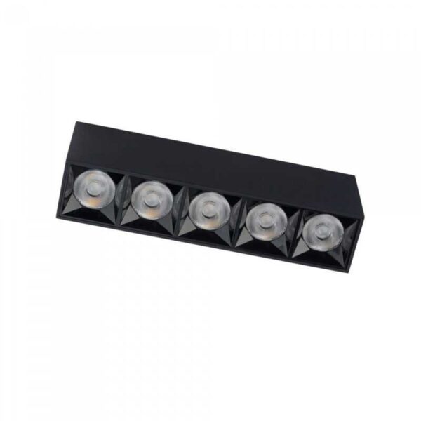 NOWODVORSKI PLAFONE LED 5 LUCI 20W 3000K 1700LM NERO