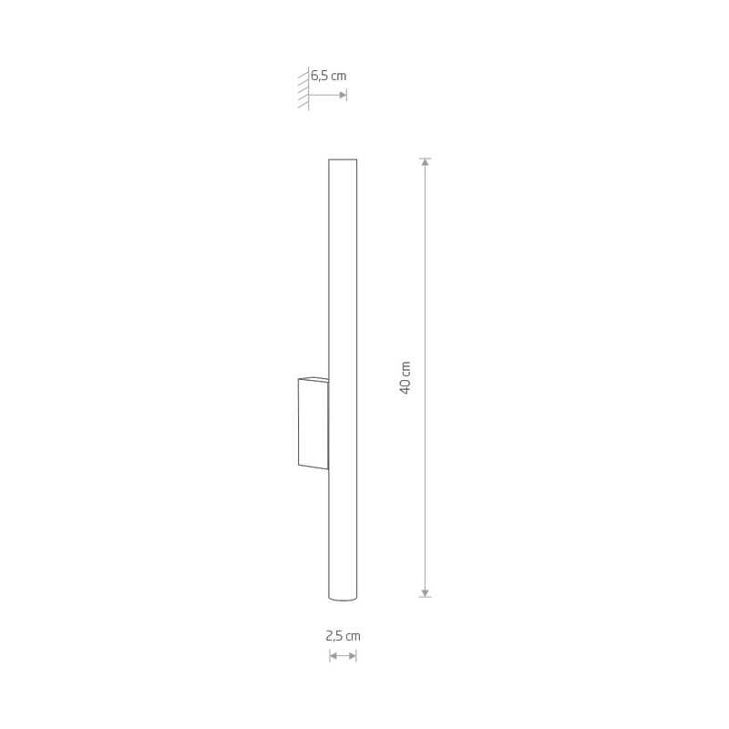 NOWODVORSKI APPLIQUE "LASER WALL" 2xG9 40cm RAME SATINATO - immagine 3