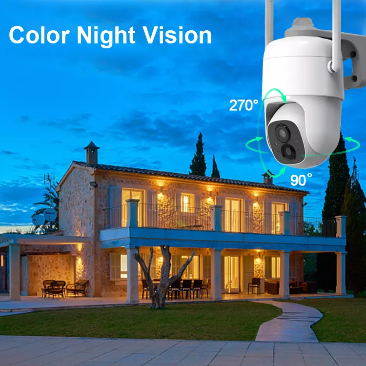 TELECAMERA IP WI-FI MOTORIZZATA 2MPX A BATTERIA CON PANNELLO SOLARE - immagine 2