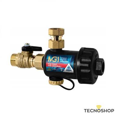 RBM FILTRO DEFANGATORE MAGNETICO COMPATTO "MG1" NERO DA 3/4"