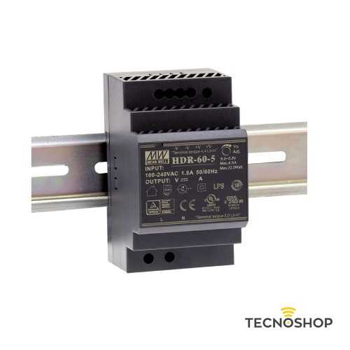 ALIMENTATORE DIN MONOFASE 12V 4,5A 54W