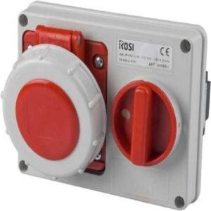 PRESA CEE INTERBLOCCATA DA INCASSO 3P+T DA 16A IP67