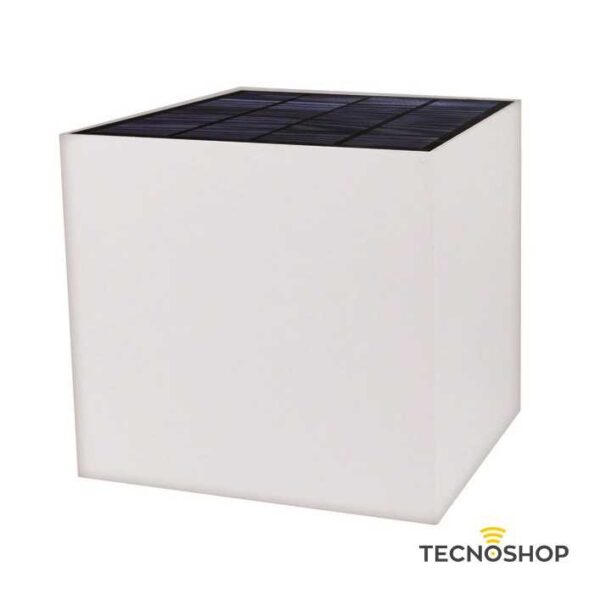 LIFE APPLIQUE LED CON PANNELLO SOLARE E SENSORE 5W 3000K BIANCO