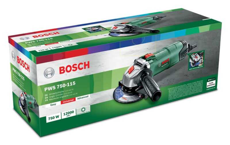 BOSCH SMERIGLIATRICE ANGOLARE "PWS 750-115" 750W 12000g/min - immagine 3