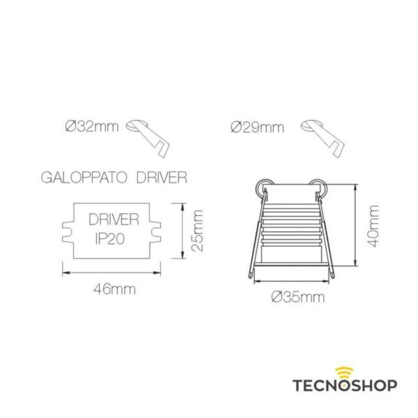 BENEITO INCASSO LED RETRATTO TONDO "PULSAR" 3,5W 4000K BIANCO - immagine 3