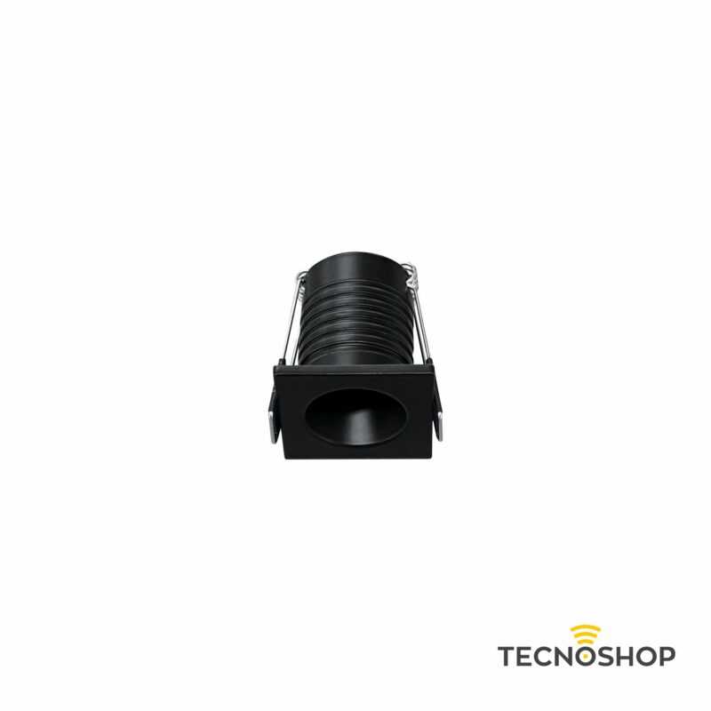 BENEITO INCASSO LED RETRATTO QUADRATO "PULSAR" 3,5W 3000K NERO