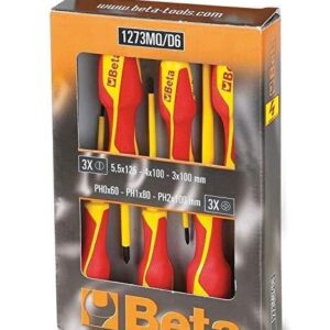 BETA SERIE DI 6 CACCIAVITI ISOLATI 1273MQ/D6 1000V
