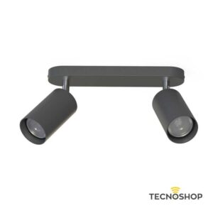 NOWODVORSKI FARETTO CON 2 SPOT ORIENTABILI “EYE SPOT” GRIGIO GRAFITE PER LAMPADE GU10