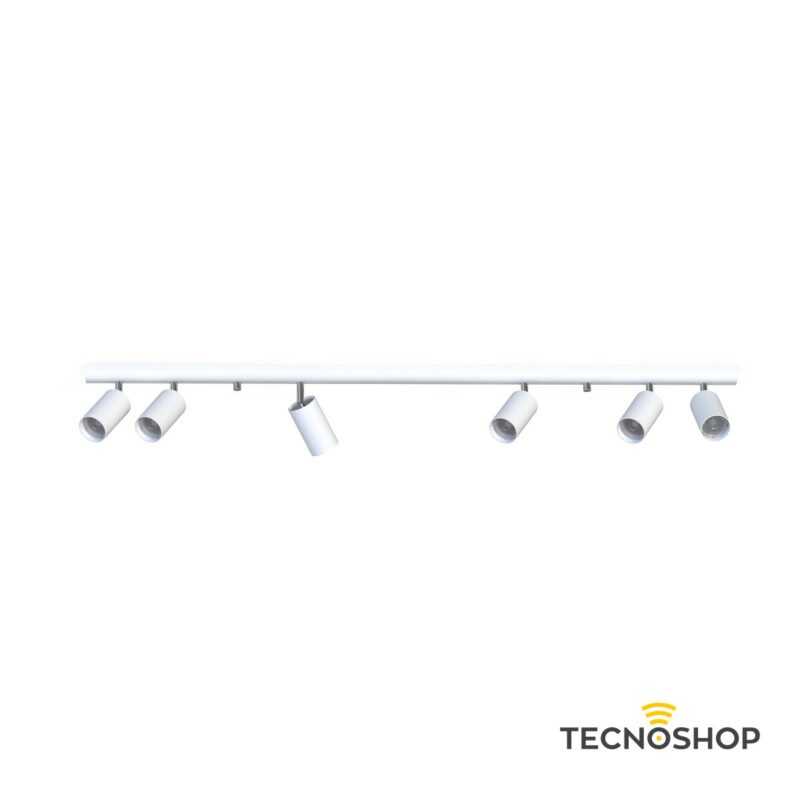 NOWODVORSKI BARRA CON 6 SPOT ORIENTABILI “EYE SPOT” BIANCO PER LAMPADE GU10