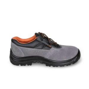 BETA SCARPE BASSE IN PELLE SCAMOSCIATA GRIGIA TRAFORATA