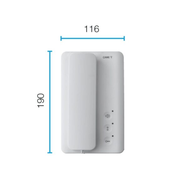 CAME CITOFONO AGT 840CA-0040 CON CORNETTA A 2 FILI - immagine 2