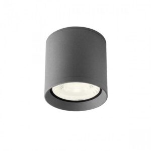 REDO PLAFONE "XILO" H.11cm D.10cm 15W 3000K GRIGIO