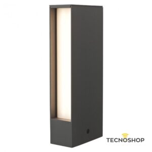 REDO PALETTO LED "TWIN" MONOEMISSIONE H=25cm 6W 3000K GRIGIO
