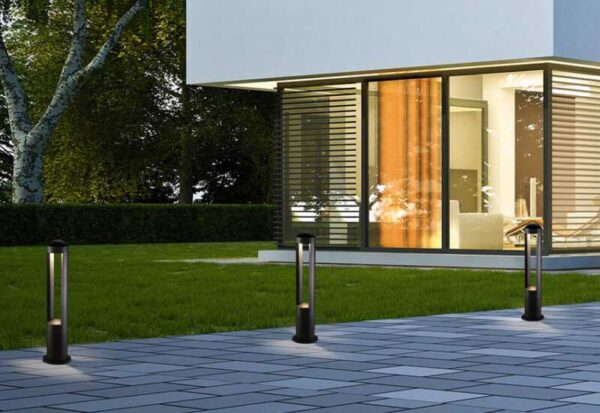 NOWODVORSKI PALETTO LED DA GIARDINO "MONTERREY" H.62cm 9W 3000K NERO - immagine 3