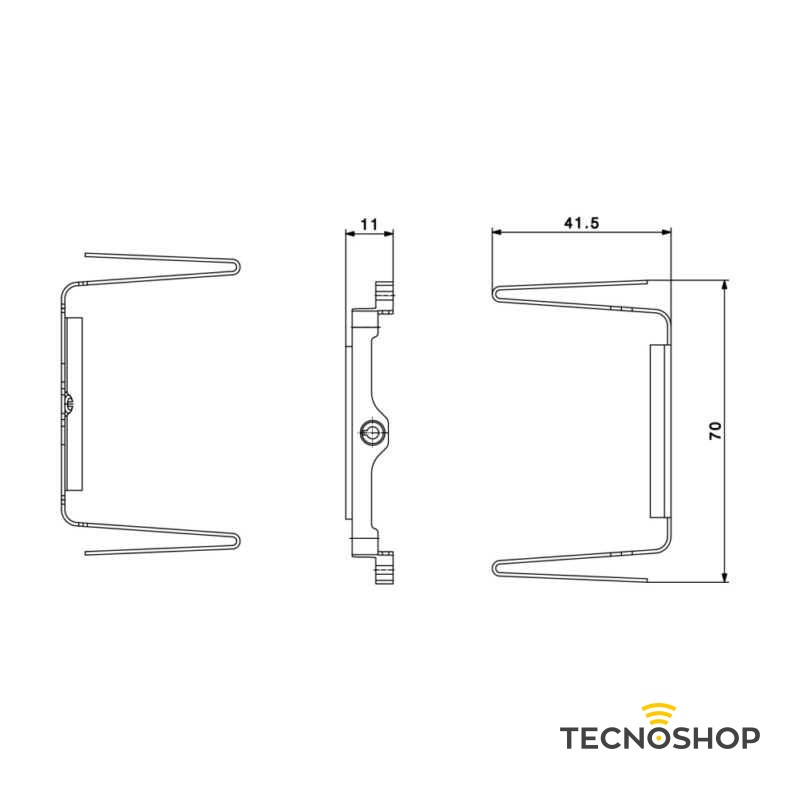 AVE GANCIO METALLICO DI RICAMBIO 25GS PER SCATOLE PORTAFRUTTI - immagine 2