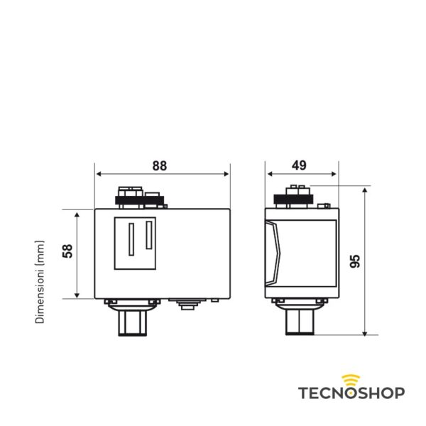FANTINI COSMI PRESSOSTATO "B12CN" REGOLABILE -0,2 ÷ 8 BAR - immagine 2