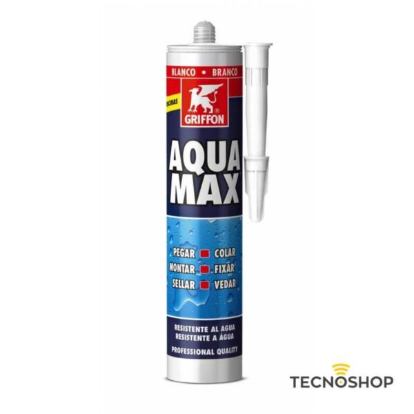 GRIFFON AQUA MAX ADESIVO SIGILLANTE RESISTENTE ALL'ACQUA 425gr BIANCO