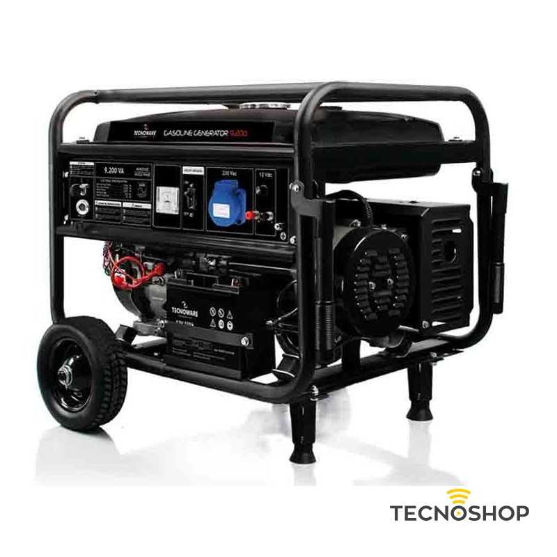 TECNOWARE GENERATORE A BENZINA DA 9200VA (6kW) 220V SENZA AVVIATORE