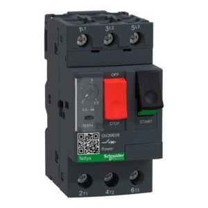 SCHNEIDER INTERRUTTORE AUTOMATICO MAGNETOTERMICO "GV2ME" 3P CON REGOLAZIONE 2,5-4 A
