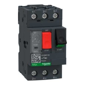 SCHNEIDER INTERRUTTORE AUTOMATICO MAGNETOTERMICO "GV2ME" 3P CON REGOLAZIONE 4-6,3 A