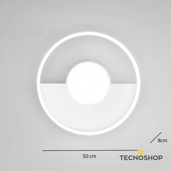INTEC PLAFONE LED "KANDINSKY" 38W TRICOLOR BIANCO - immagine 2