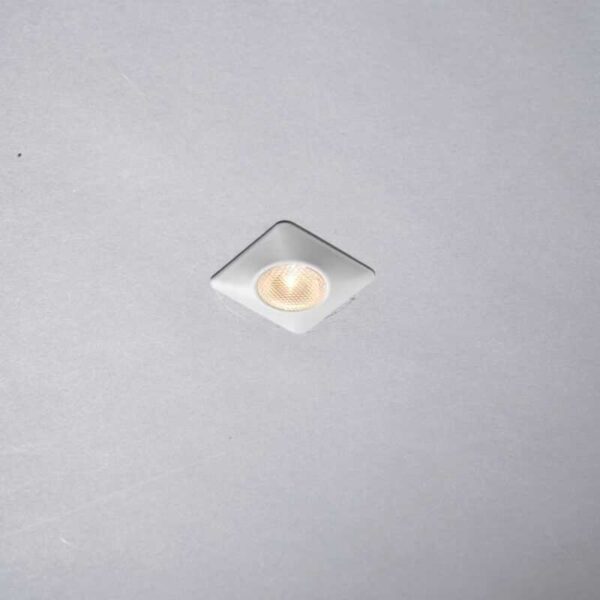 INTEC INCASSO LED "ASSO" QUADRATO 1W 4000K D.32mm BIANCO - immagine 2