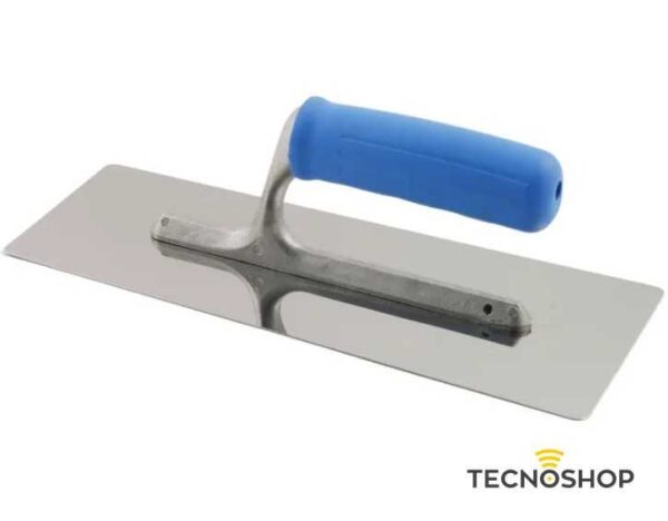 ZENIT FRATTONE ACCIAIO INOX 24X10mm CON MANICO GOMMA E LAMA TRAPEZOIDALE