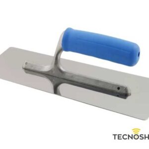 ZENIT FRATTONE ACCIAIO INOX 28X12mm CON MANICO GOMMA E LAMA TRAPEZOIDALE