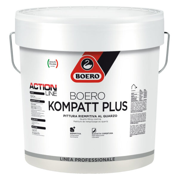 BOERO KOMPATT PLUS PITTURA BIANCA RIEMPITIVA AL QUARZO DA 12 LT