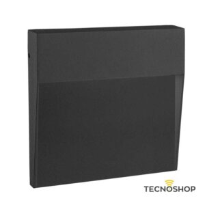 CENTURY SEGNAPASSO QUADRATO NERO "PASEO" 4W 400LM 4000K 105X105 CM