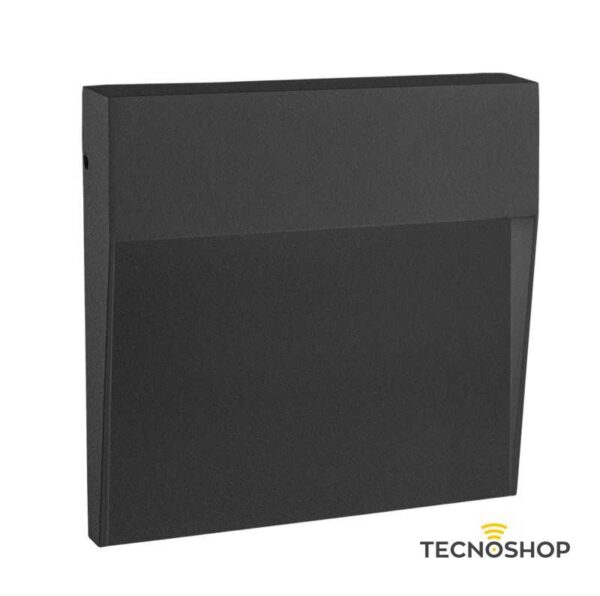 CENTURY SEGNAPASSO QUADRATO NERO "PASEO" 4W 400LM 4000K 105X105 CM