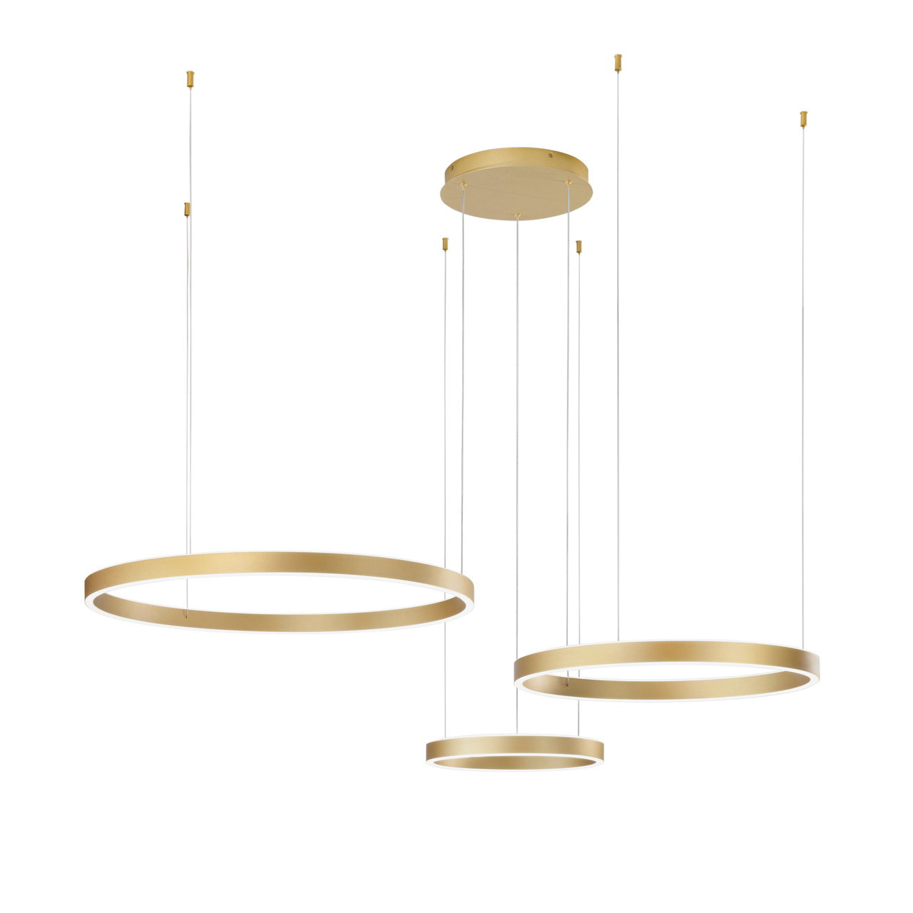 INTEC SOSPENSIONE 3 ANELLI AKROBAT 120W CCT ORO
