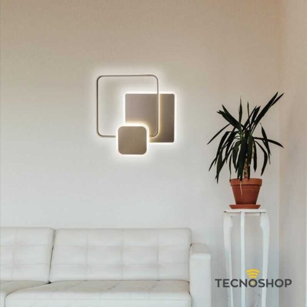 VIVIDA PLAFONIERA "DECLINE 3" 60W 3000K/4000K SABBIA - immagine 3
