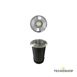 BENEITO INCASSO A PAVIMENTO LED CARRABILE "OPTIC" 2W 3000K 35° ACCIAIO