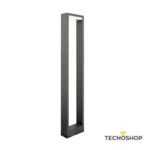 POLIPLAST PALETTO LED DA GIARDINO 7W 4200K H.100cm CORPO GRIGIO SCURO