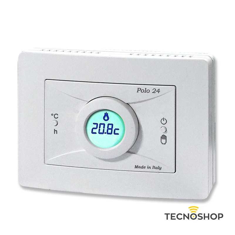 GECA CRONOTERMOSTATO GIORNALIERO ELETTRONICO "POLO 24" BIANCO