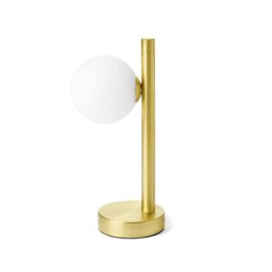 MILOOX LAMPADA DA TAVOLO "POMÌ" 1XG9 IN ORO SPAZZOLATO