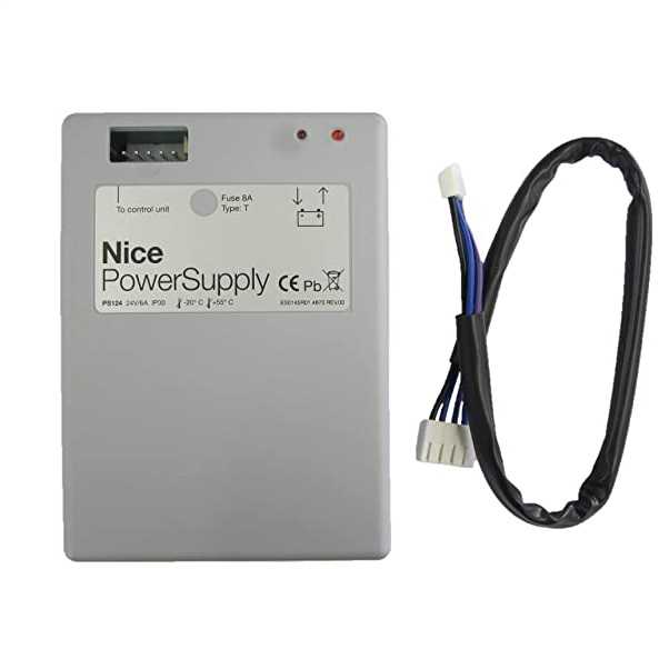 Nice PS124 Batteria tampone a 24V per Robus/Wingo