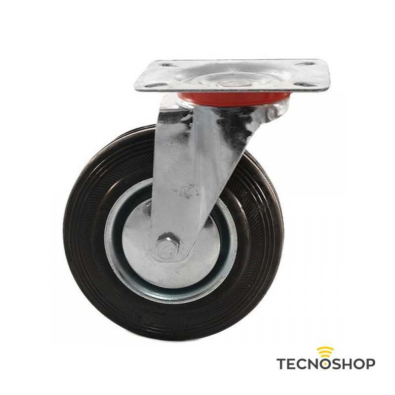 RUOTA INDUSTRIALE GIREVOLE SENZA FRENO 125x38mm